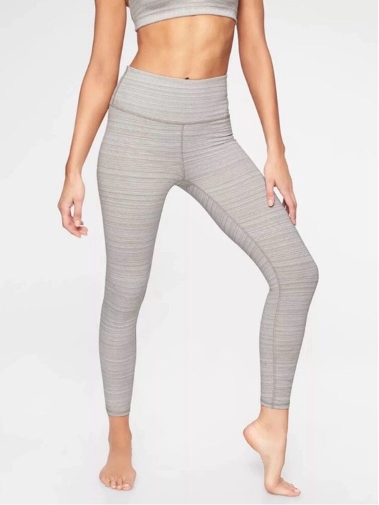 Athleta Pants - Athleta Chaturanga Jacquard Gray Small Tall Yoga Leggings Athletic